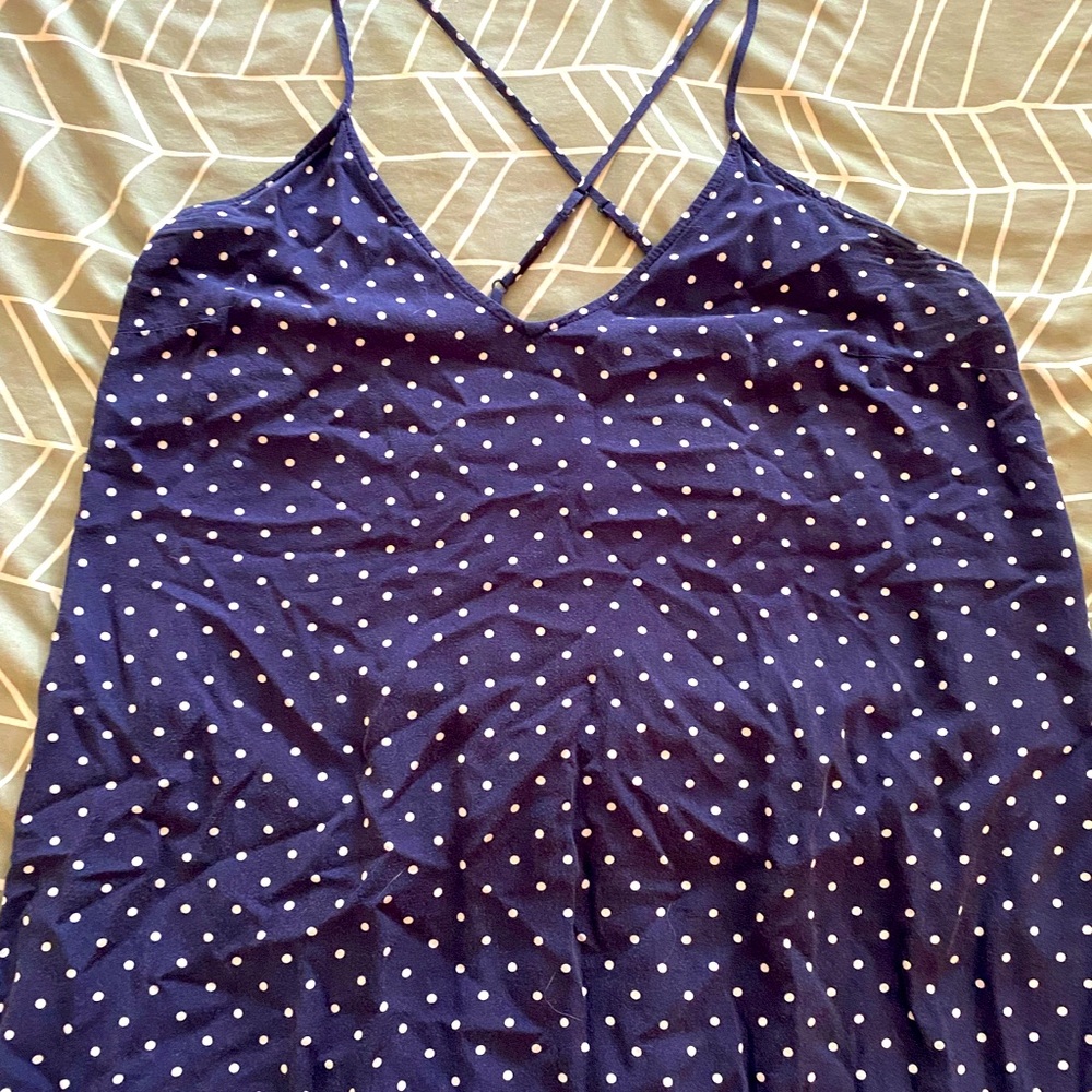 Polka Dot Strappy Women's maxi dress